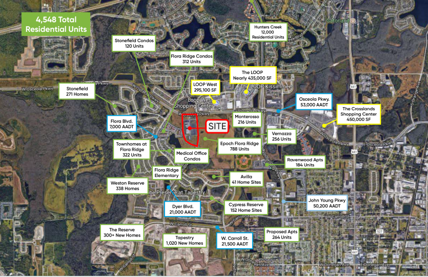 Osceola Village Location Map