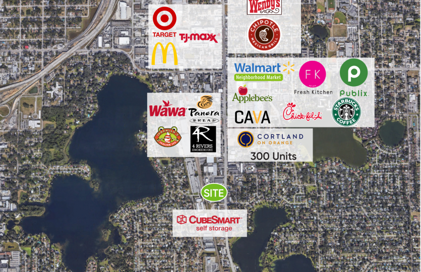 25 Drennen Road Retail Map